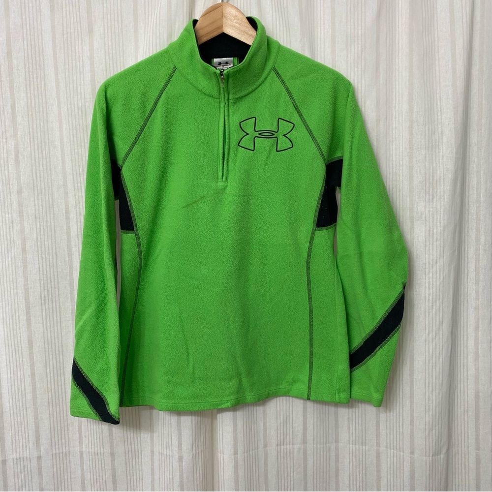 🌈5/$25 BUNDLE! Under Armour neon lime green fleece long sleeve